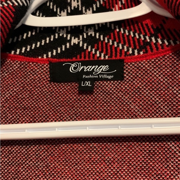 Orange Fashion Village, Open, Front, Plaid, Jacket. - Picture 7 of 11
